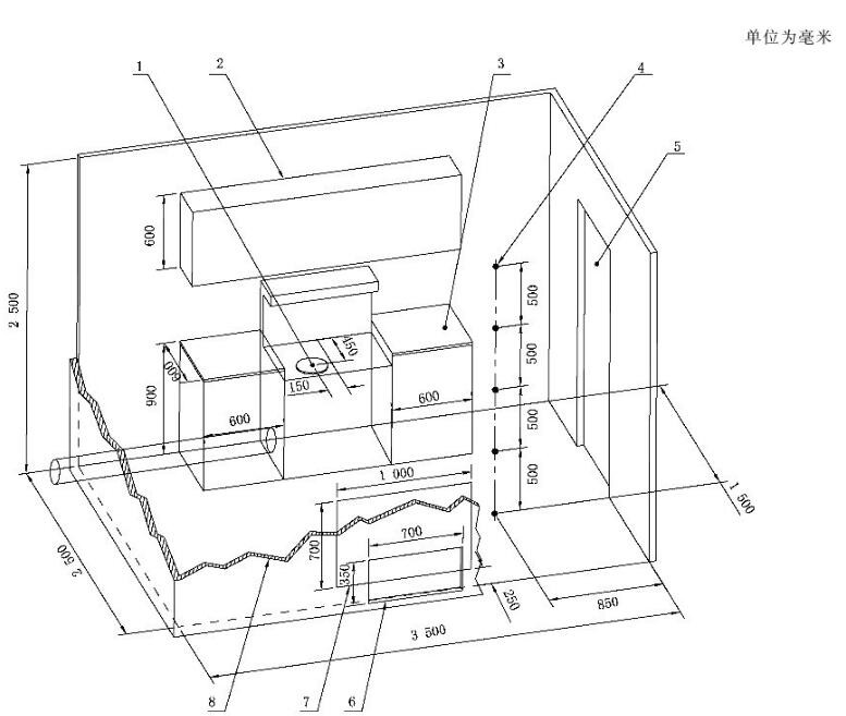 油烟机气味降低度试验舱(图2) 油烟机气味降低度试验舱(图2)