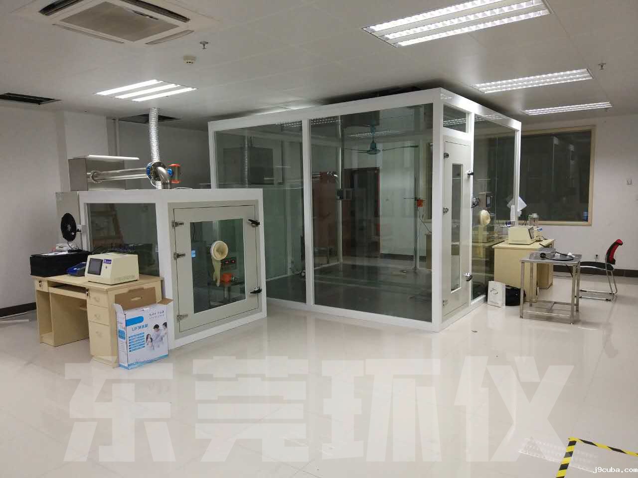 空气净化器CADR测试舱和CCM舱的连接方式(图1) 连接方式图